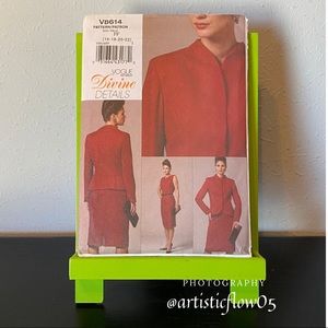NEW! Vogue V8614 Divine Jacket And Dress